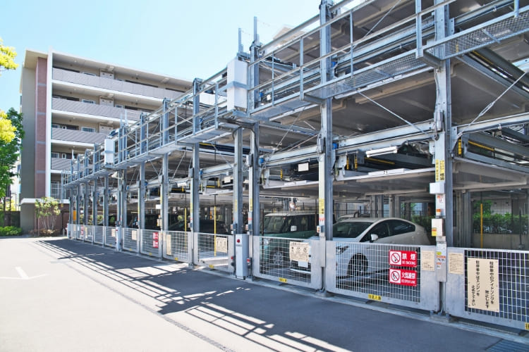 立体駐車場を利用した駐車の工夫